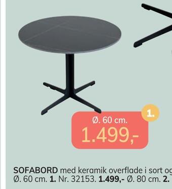 Daells Bolighus Sofabord tilbud