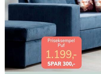 Daells Bolighus Smart puff med magasin tilbud