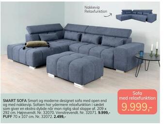 Daells Bolighus Smart sofa tilbud