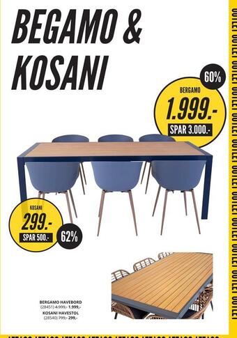 My Home Bergamo havebord tilbud