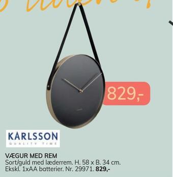 Daells Bolighus Vægur med rem tilbud