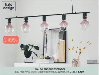 Daells Bolighus Halo langbordspendel tilbud