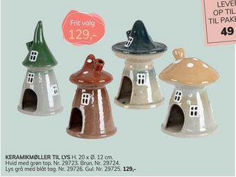 Daells Bolighus Keramikmøller til lys tilbud