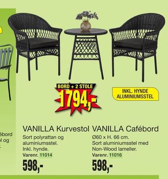 Harald Nyborg Vanilla cafébord tilbud