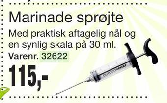 Marinade sprøjte