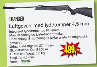 Harald Nyborg Luftgevær med lyddæmper 4,5 mm tilbud