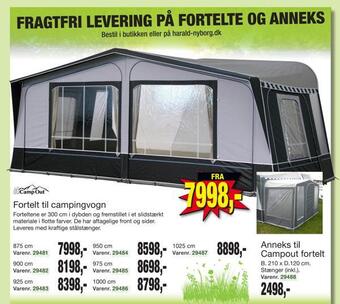 Harald Nyborg Fortelt til campingvogn tilbud