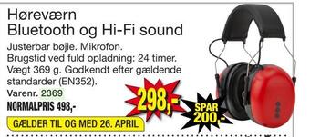 Harald Nyborg Høreværn bluetooth og hi-fi sound tilbud