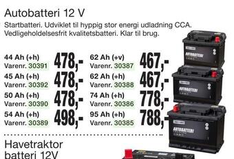 Harald Nyborg Autobatteri 12 v tilbud