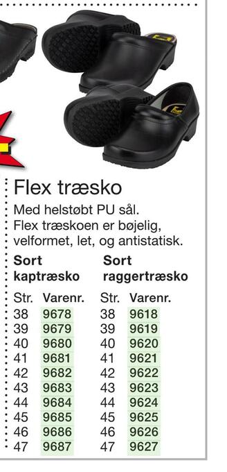Harald Nyborg Flex træsko tilbud