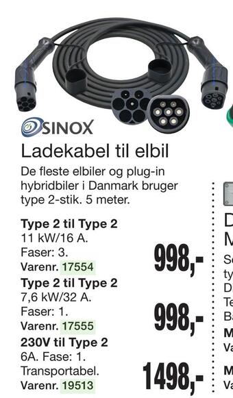 Harald Nyborg Ladekabel til elbil tilbud
