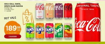 Scandinavian Park Coca-cola, fanta, sprite eller fuzetea tilbud