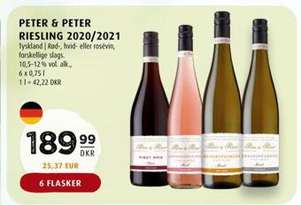 Scandinavian Park Peter & peter riesling 2020/2021 tilbud