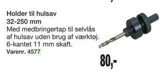 Harald Nyborg Holder til hulsav 32-250 mm tilbud