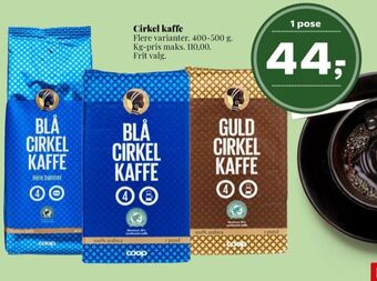 Dagli'Brugsen Blå kaffe formalet tilbud