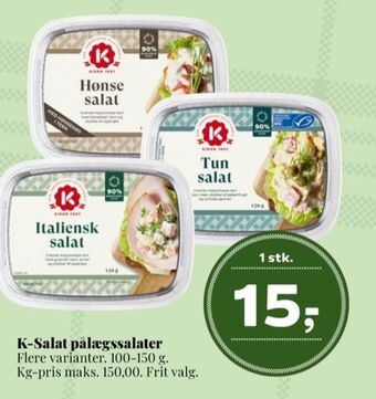 Dagli'Brugsen K-salat hønsesalat tilbud