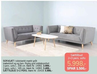 Daells Bolighus Sofasæt tilbud