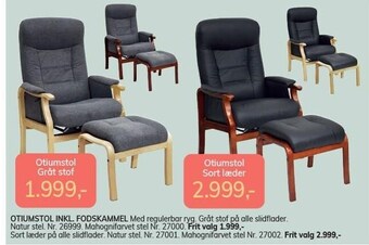 Daells Bolighus Otiumstol inkl. fodskammel tilbud