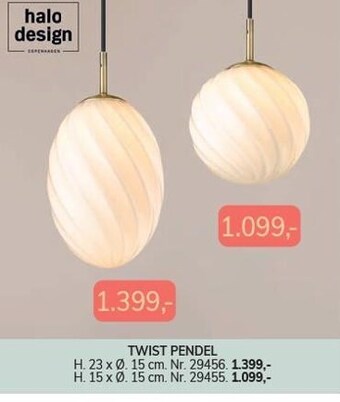 Daells Bolighus Twist pendel tilbud