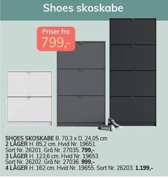 Daells Bolighus Skoskabe tilbud