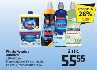 Fleggaard Finish/neophos additiver - 3 stk. tilbud