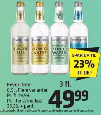 Fleggaard Fever-tree - 3 fl. tilbud