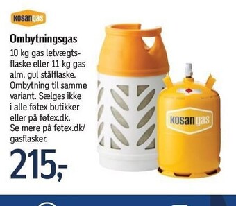 Føtex Kosangas ombytningsgas tilbud