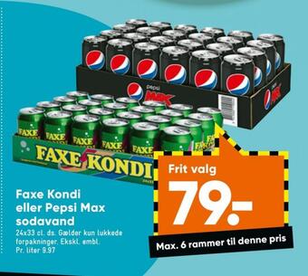 Bilka Pepsi max cola tilbud