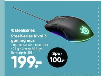 Bilka Steelseries mus tilbud