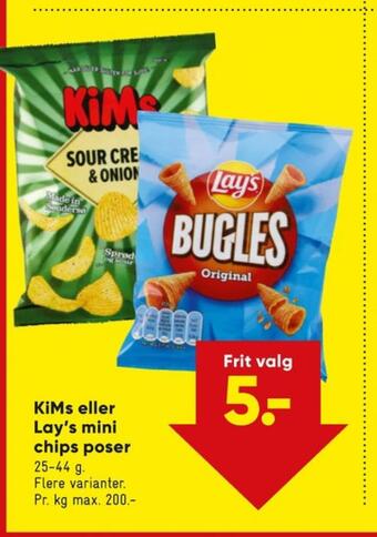 Bilka Kims chips tilbud