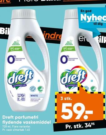 Bilka Dreft vaskemiddel-flydende tilbud