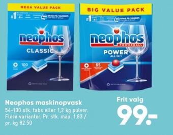Bilka Neophos maskinopvask-pulver tilbud