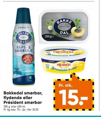 Bilka Bakkedal margarine-flydende tilbud