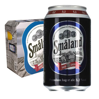 Netpris Småland premium lager 5,2% 24 x 330ml tilbud