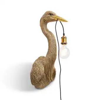 Hejre væglampe, guld