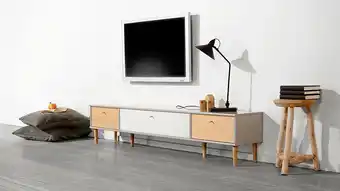 Mistral av reol, lysegrå