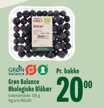 Min Købmand Grøn balance blåbær tilbud
