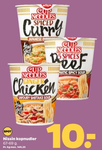 Netto Cup noodles instant retter tilbud