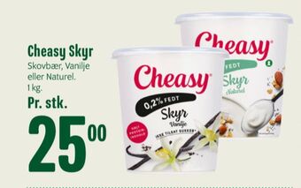 Min Købmand Cheasy skyr vanilje 0,2% tilbud