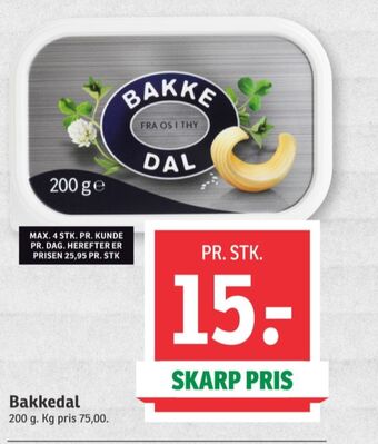 SPAR Bakkedal smørbar tilbud