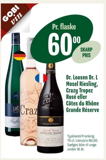 Min Købmand Ukendt fransk rødvin tilbud