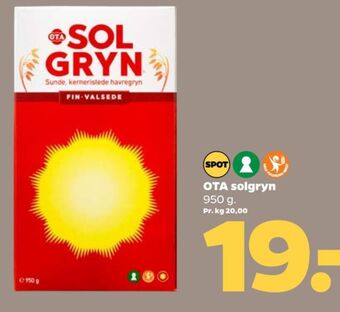 Netto Ota sol gryn havregryn tilbud