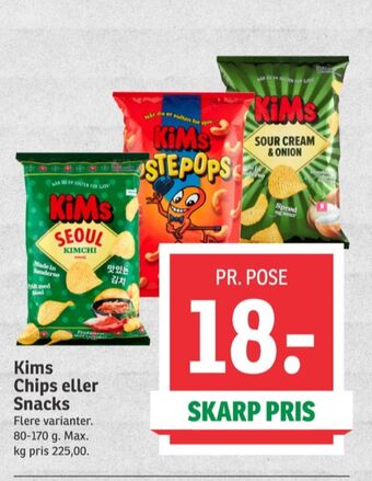 SPAR Kims snacks tilbud