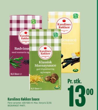 Min Købmand Karolines sauce flydende tilbud