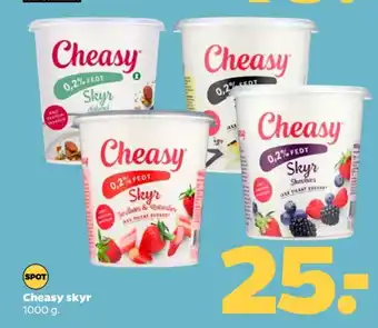 Netto Cheasy skyr vanilje 0,2% tilbud