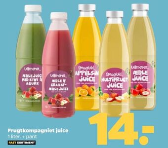Netto Frugtkompagniet appelsinjuice tilbud