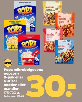 Netto Popz popcorn tilbud