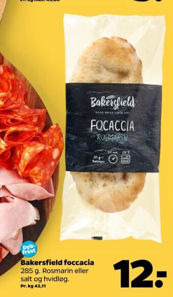 Netto Bakersfield focaccia tilbud