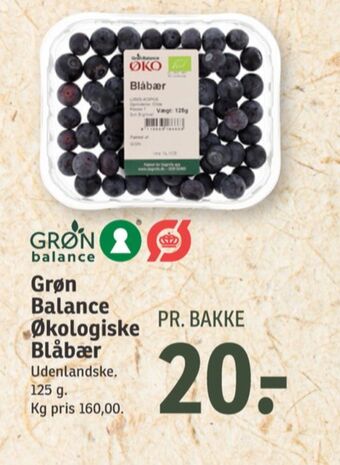 SPAR Grøn balance blåbær tilbud