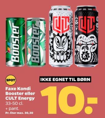 Netto Booster energidrik tilbud